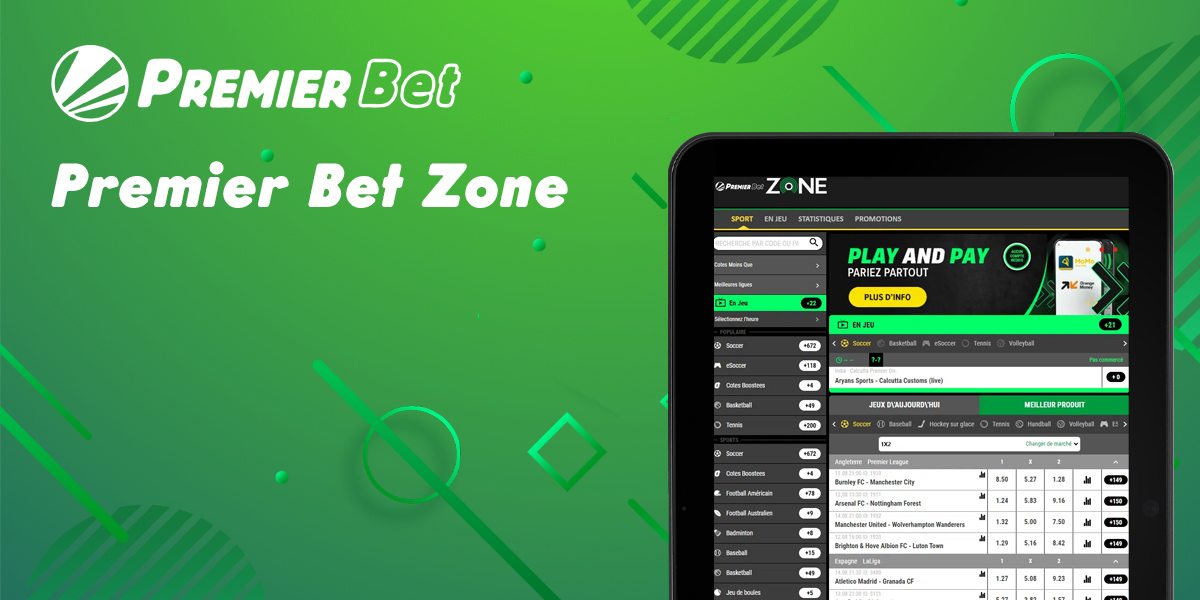 Qu'est-ce que Premier Bet Zone : description et caractéristiques de la plateforme