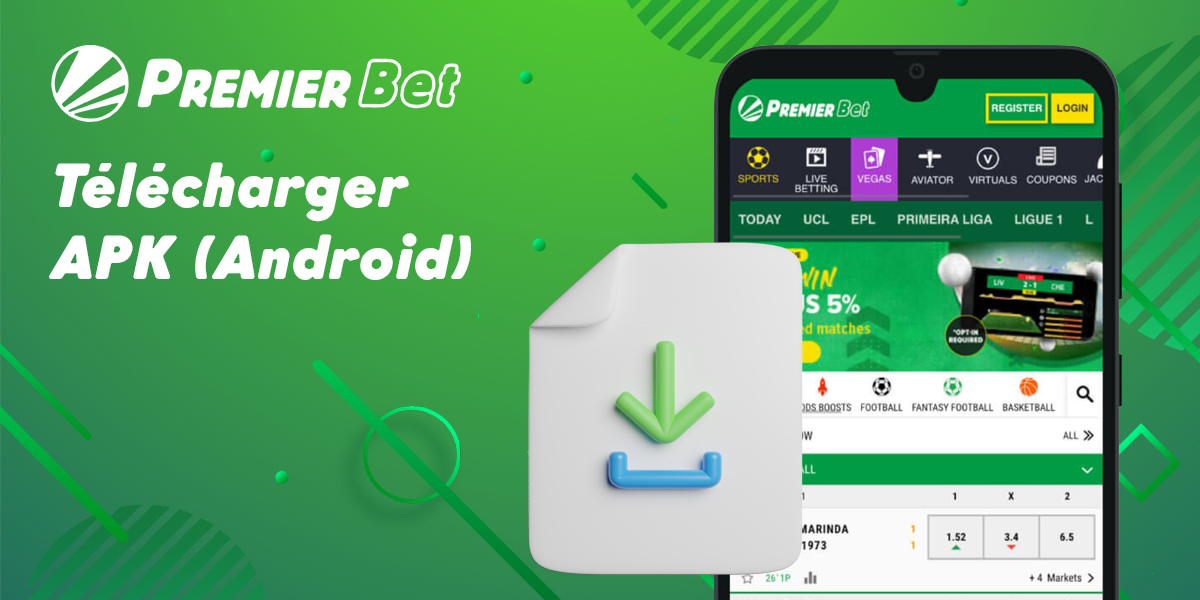 Instructions étape par étape pour télécharger l'application mobile Premier Bet sur Android